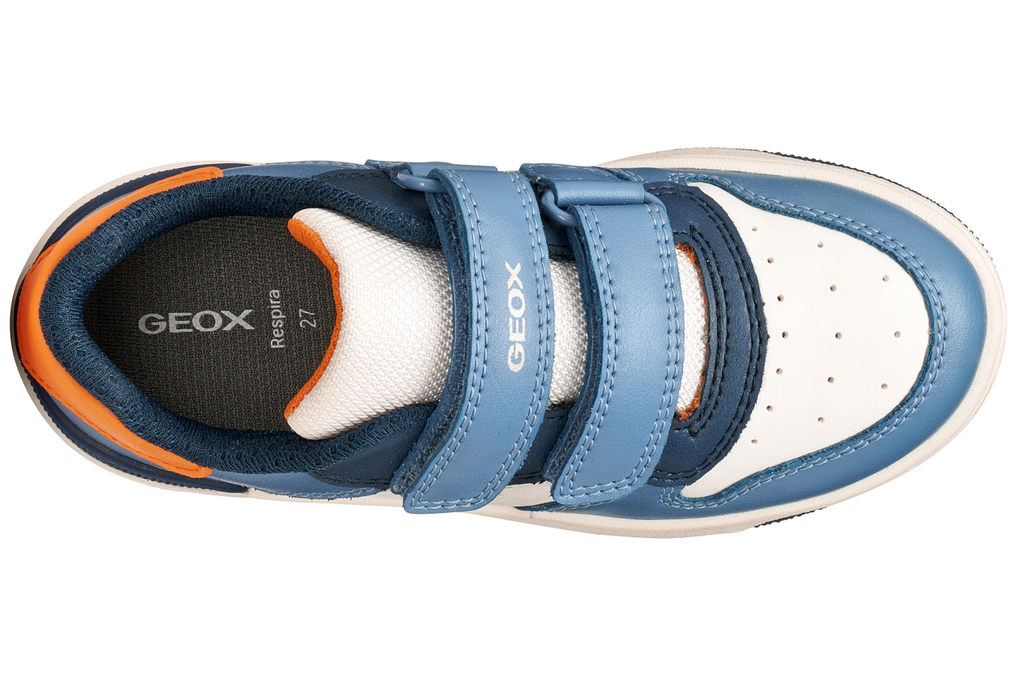 Geox J Washiba Boy J46LQA White/Avio Boys Shoes