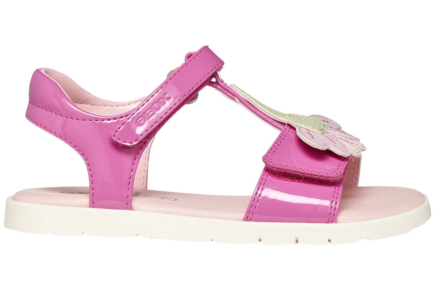 Geox Joyfoot Sdl J65P1C Fuchsia/White Girls Sandals