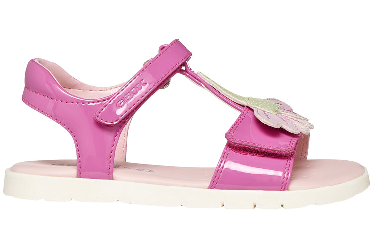 Geox Joyfoot Sdl J65P1C Fuchsia/White Girls Sandals
