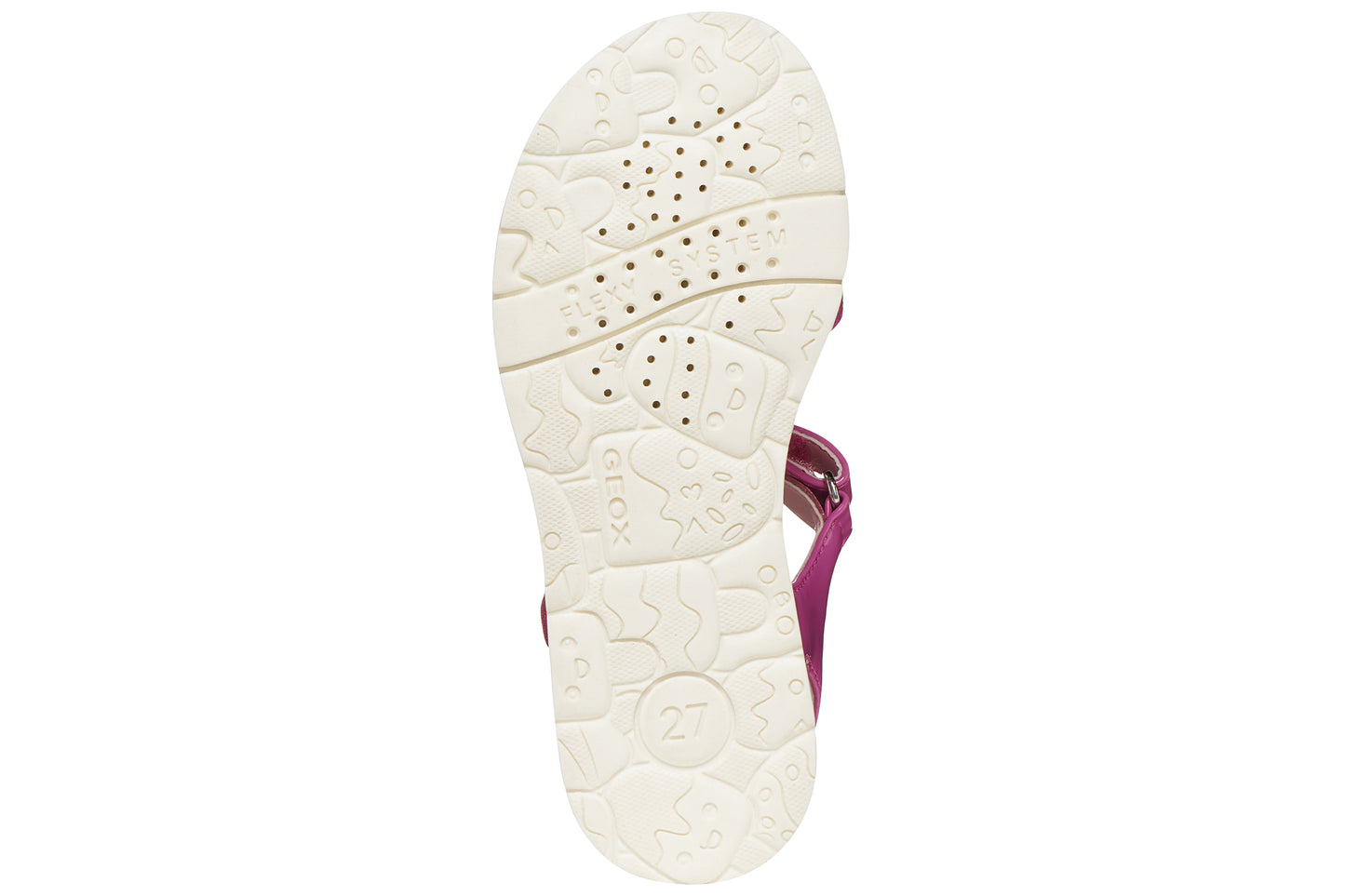 Geox Joyfoot Sdl J65P1C Fuchsia/White Girls Sandals