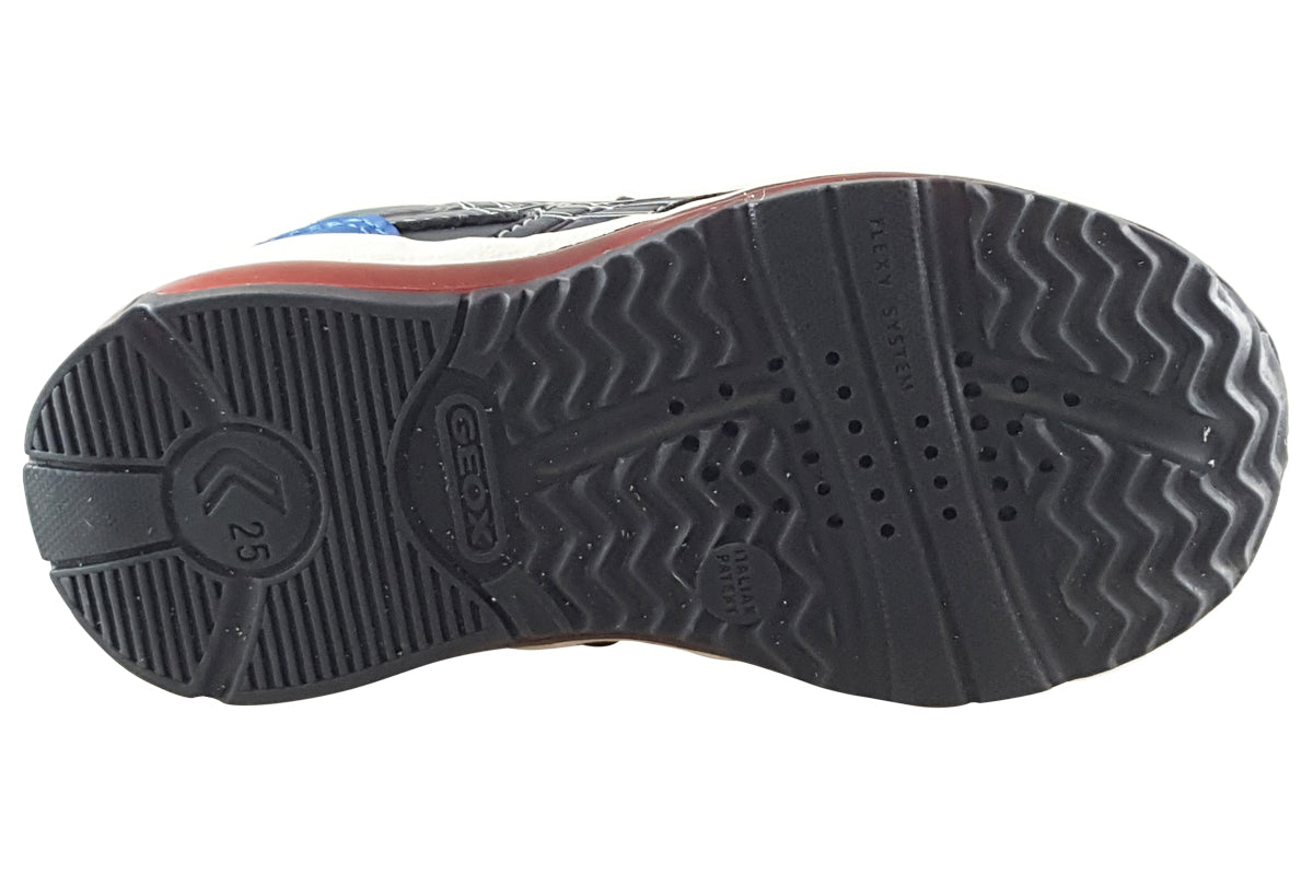 geox spiderman todo b2684a navy red boys sole