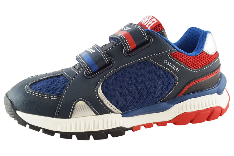 Geox Spiderman Tuono J35AXB Navy/Red Boys Sports