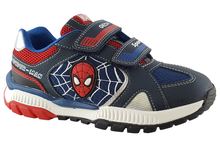 Geox Spiderman Tuono J35AXB Navy/Red Boys Sports