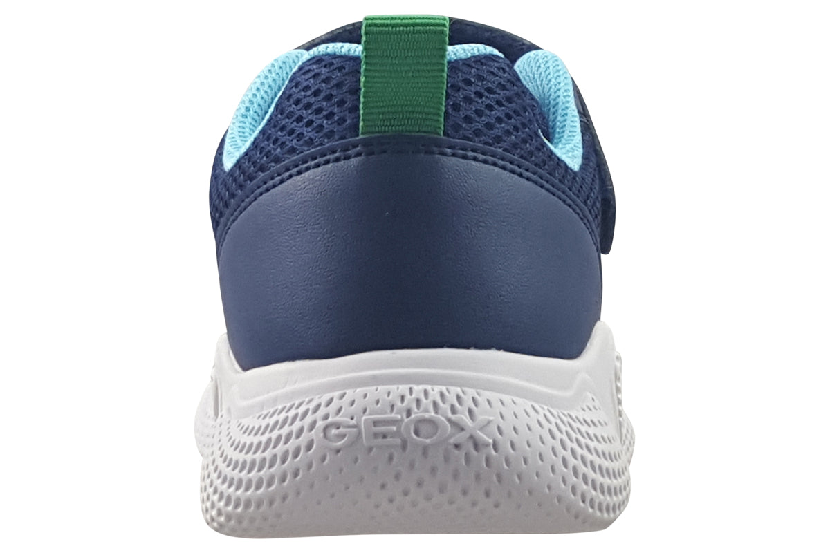 geox sprintye boy j36gba navy green boys back