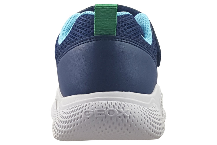 Geox J Sprintye Boy J36GBA Navy/Green Boys Sports