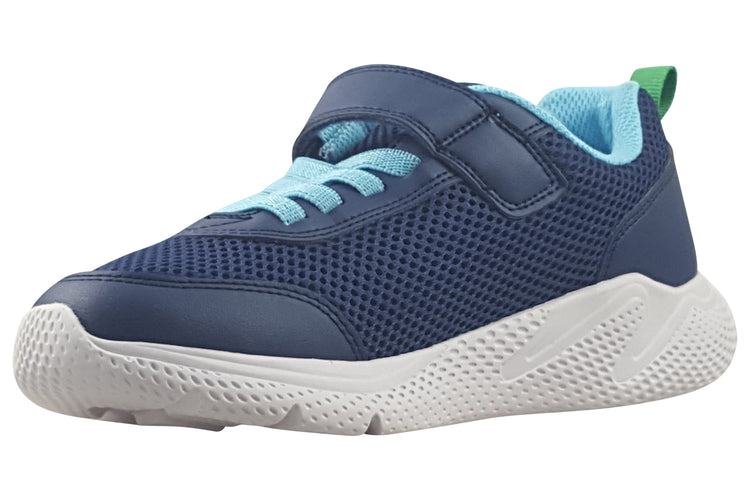 Geox J Sprintye Boy J36GBA Navy/Green Boys Sports