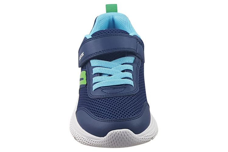 Geox J Sprintye Boy J36GBA Navy/Green Boys Sports