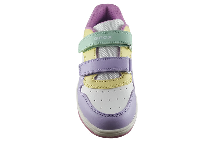 Geox Washiba Girl J45HXB White/Multi Girls Shoes