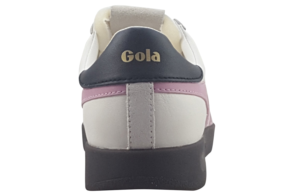 gola cyclone leather white candy trainers back