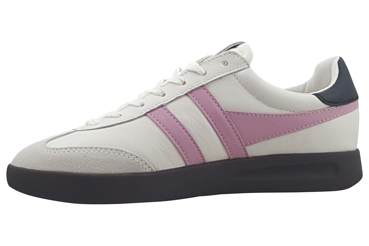 gola cyclone leather white candy trainers left