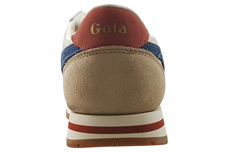 Gola Daytona Blaze CLB338 Gold/Ink/Orange Spice Womens Fashion Trainers