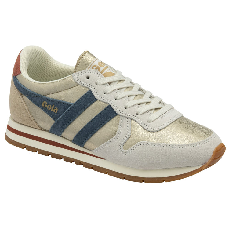 Gola Daytona Blaze CLB338 Gold/Ink/Orange Spice Womens Fashion Trainers