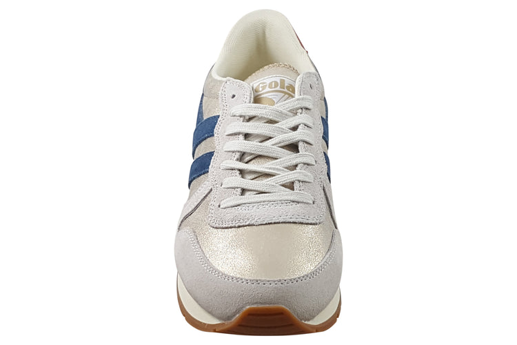 Gola Daytona Blaze CLB338 Gold/Ink/Orange Spice Womens Fashion Trainers