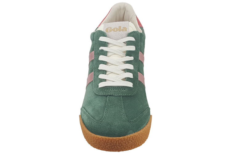 Gola Elan Glitz CLB790 Evergreen/Pink/Coral Womens Fashion Trainers