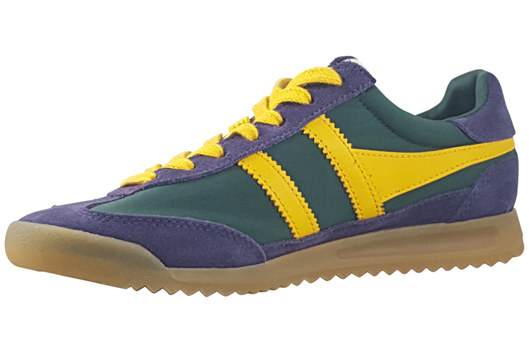 Gola Firefly CLB577 Evergreen/Plum/Sun Womens Fashion Trainers