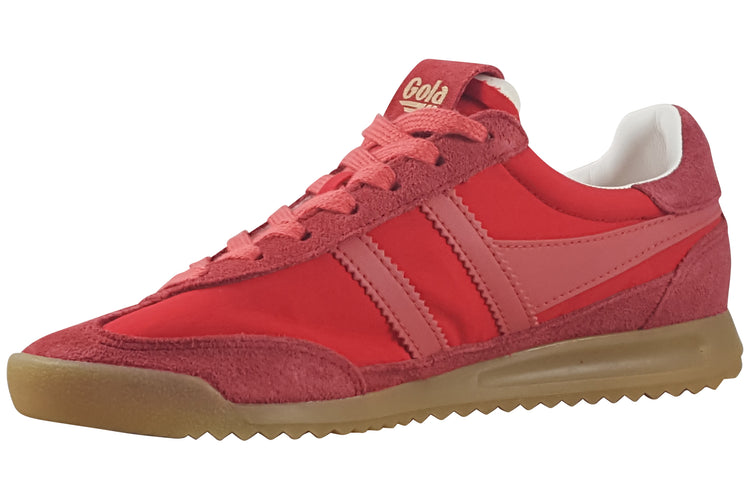 Gola Firefly CLB577 Red/Deep Red/Coral Womens Fashion Trainers