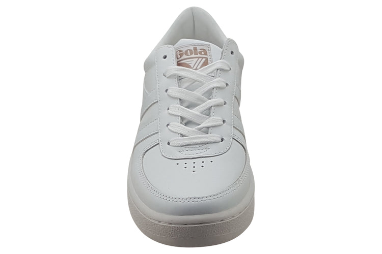 Gola Grandslam Leather CLA567 White Womens Fashion Trainers