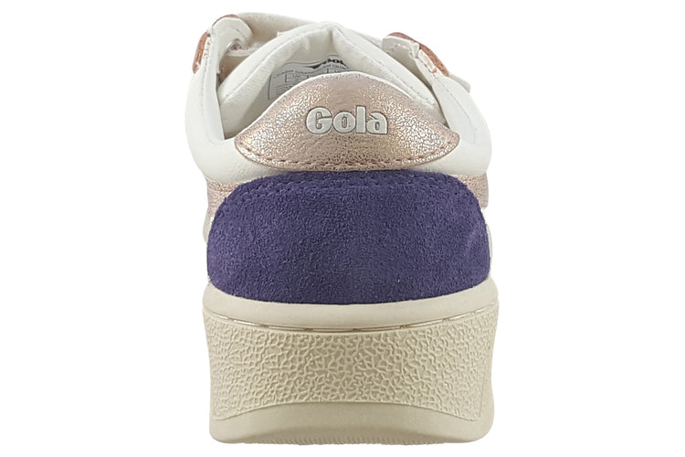 Gola Grandslam Quadrant Strap CKA207 White/Cerise/Rose Gold/Plum Girls Sports