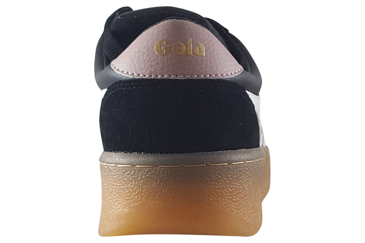 Gola Grandslam Elite CLB621 Black/White/Chalk Pink/Gum Womens Fashion Trainers