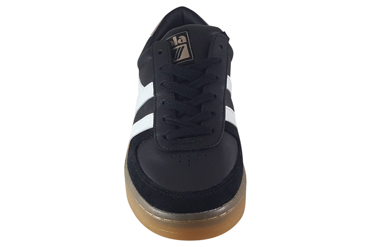 Gola Grandslam Elite CLB621 Black/White/Chalk Pink/Gum Womens Fashion Trainers