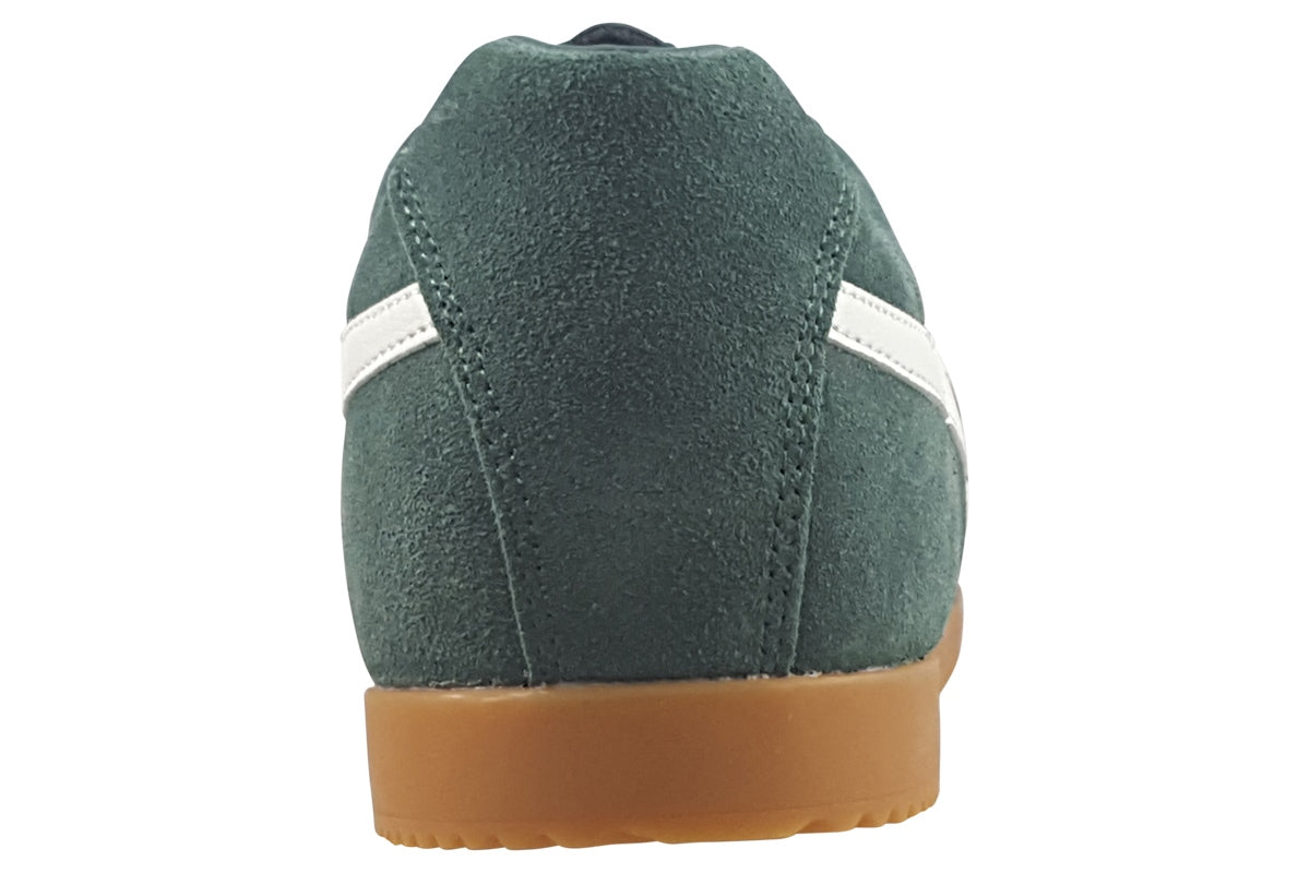 gola harrier suede evergreen trainers back