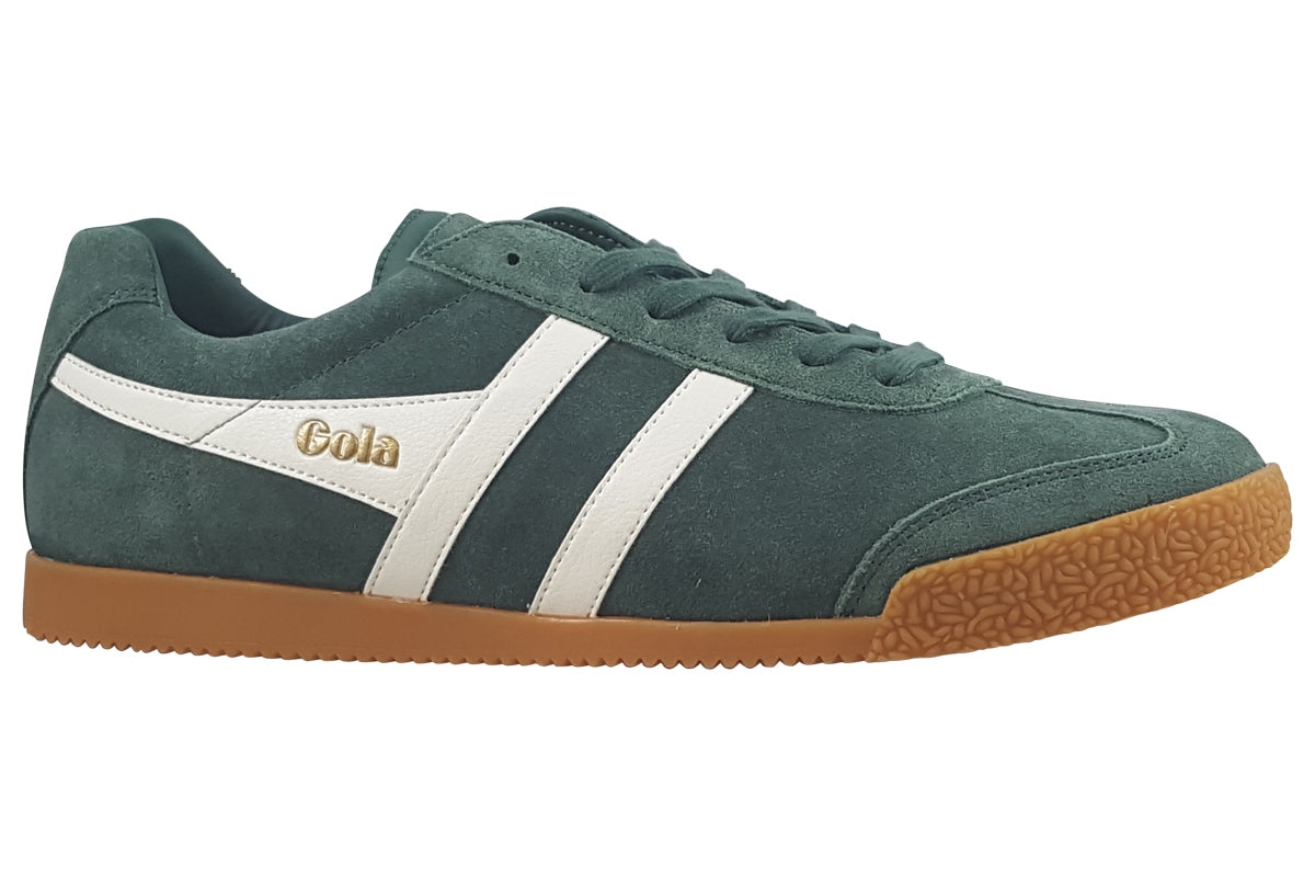 gola harrier suede evergreen trainers right