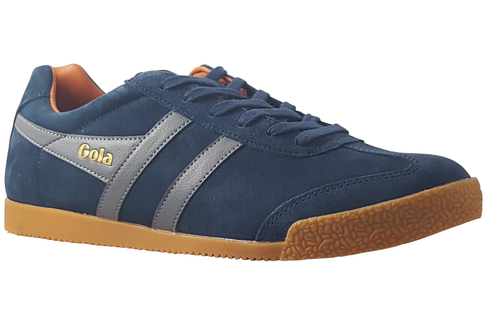 gola-harrier-suede-mens-trainers-navy-ash-moody-orange-right