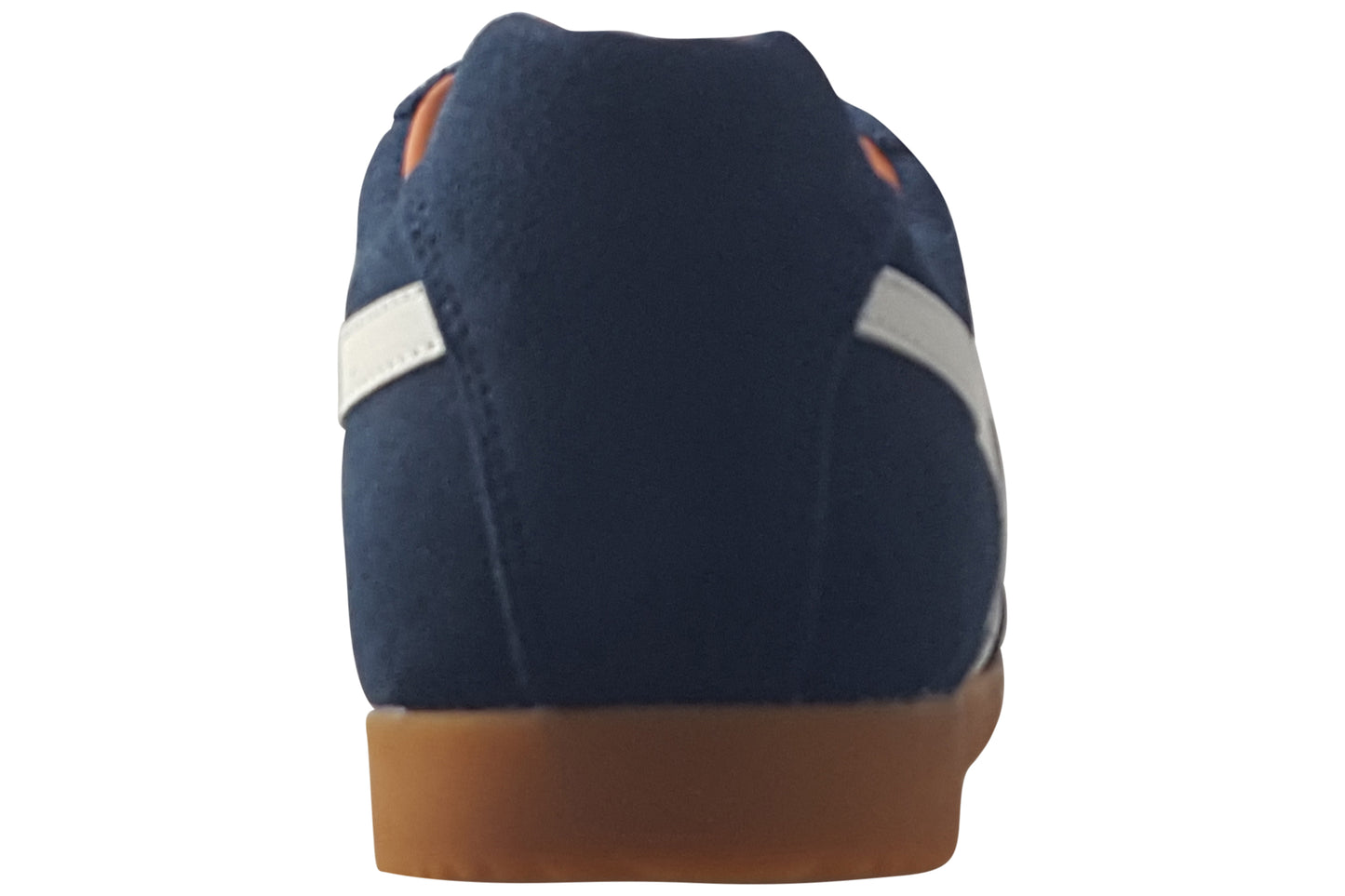 Gola Harrier Suede CMA192 Navy/Off White/Moody Orange Mens Trainers