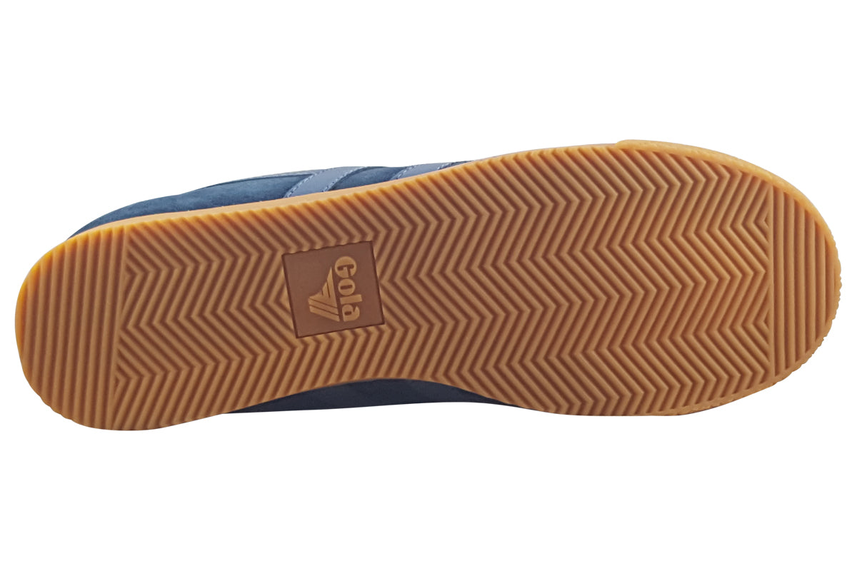 gola harrier suede navy moonlight ash trainers sole