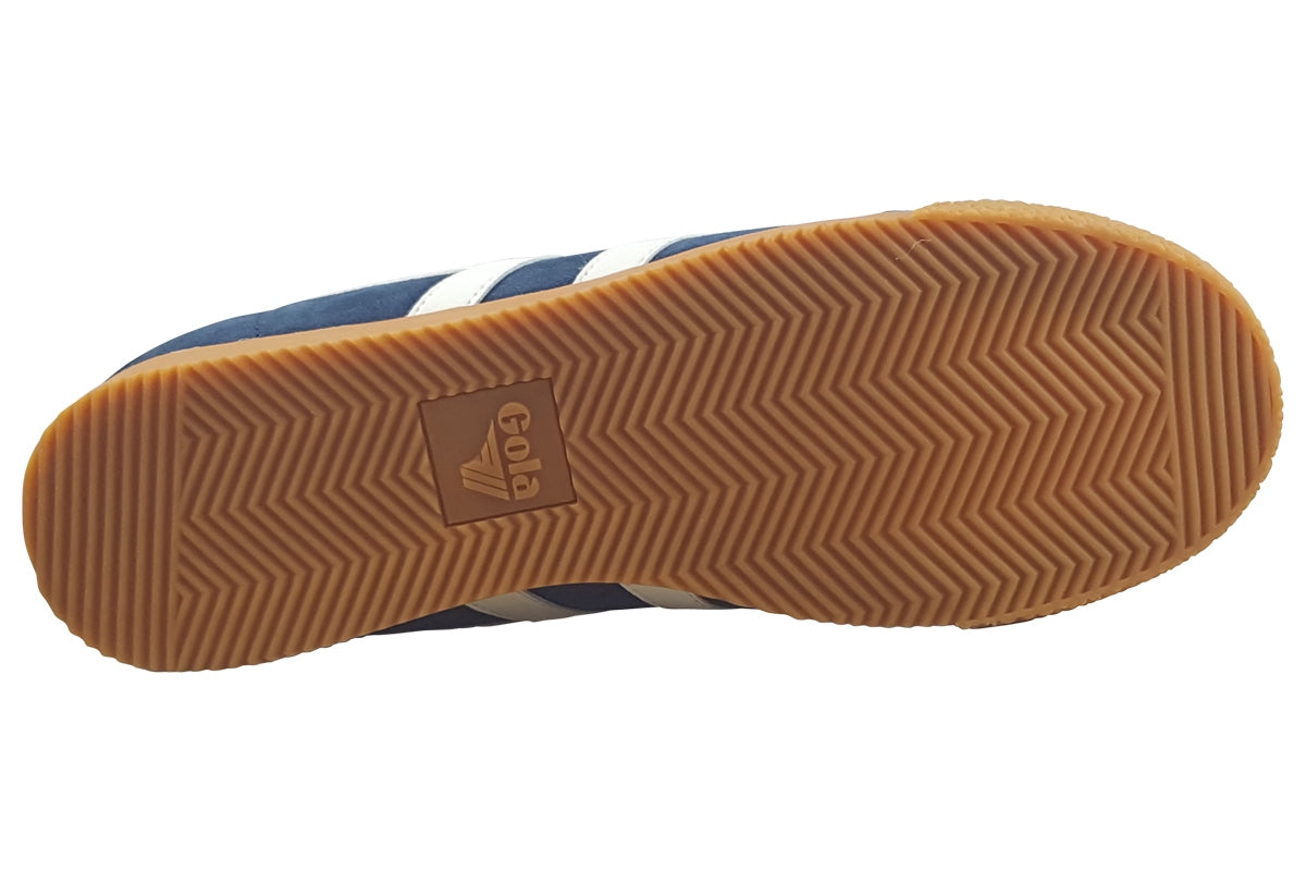 gola harrier suede navy trainers sole