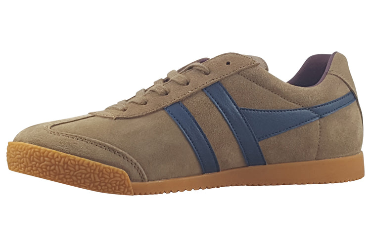 Gola Harrier Suede CMA192 Mens Trainers Tob/Navy/Burgundy