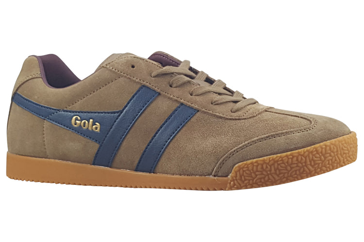 Gola Harrier Suede CMA192 Mens Trainers Tob/Navy/Burgundy