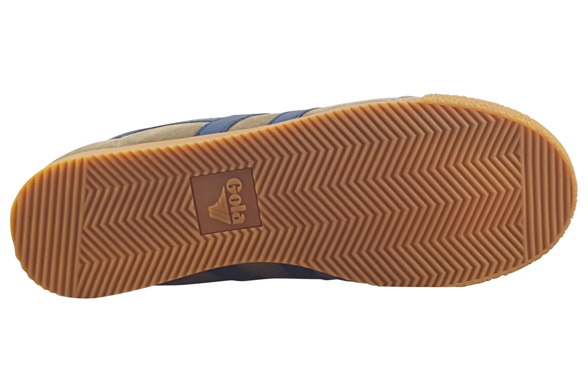 gola harrier suede tob navy burgundy trainers sole