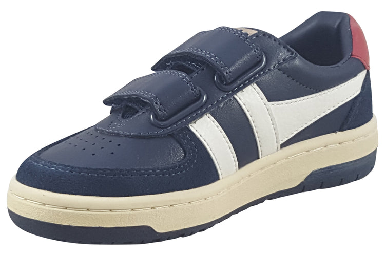 Gola Hawk Strap CKA336 Navy/Off White/Deep Red Boys Sports