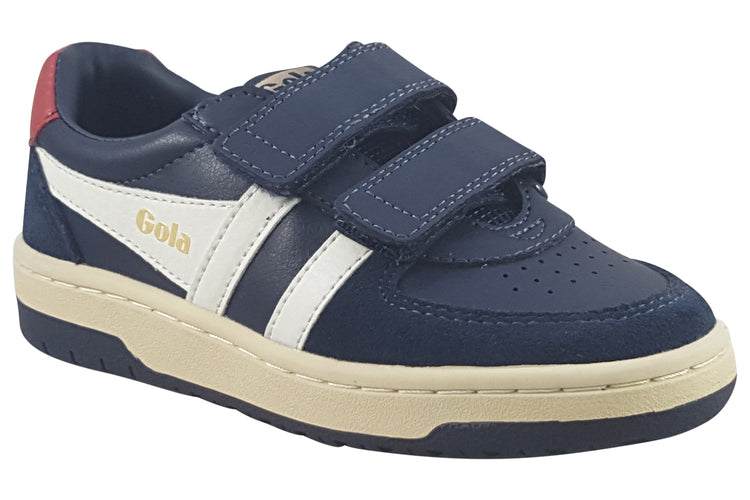 Gola Hawk Strap CKA336 Navy/Off White/Deep Red Boys Sports