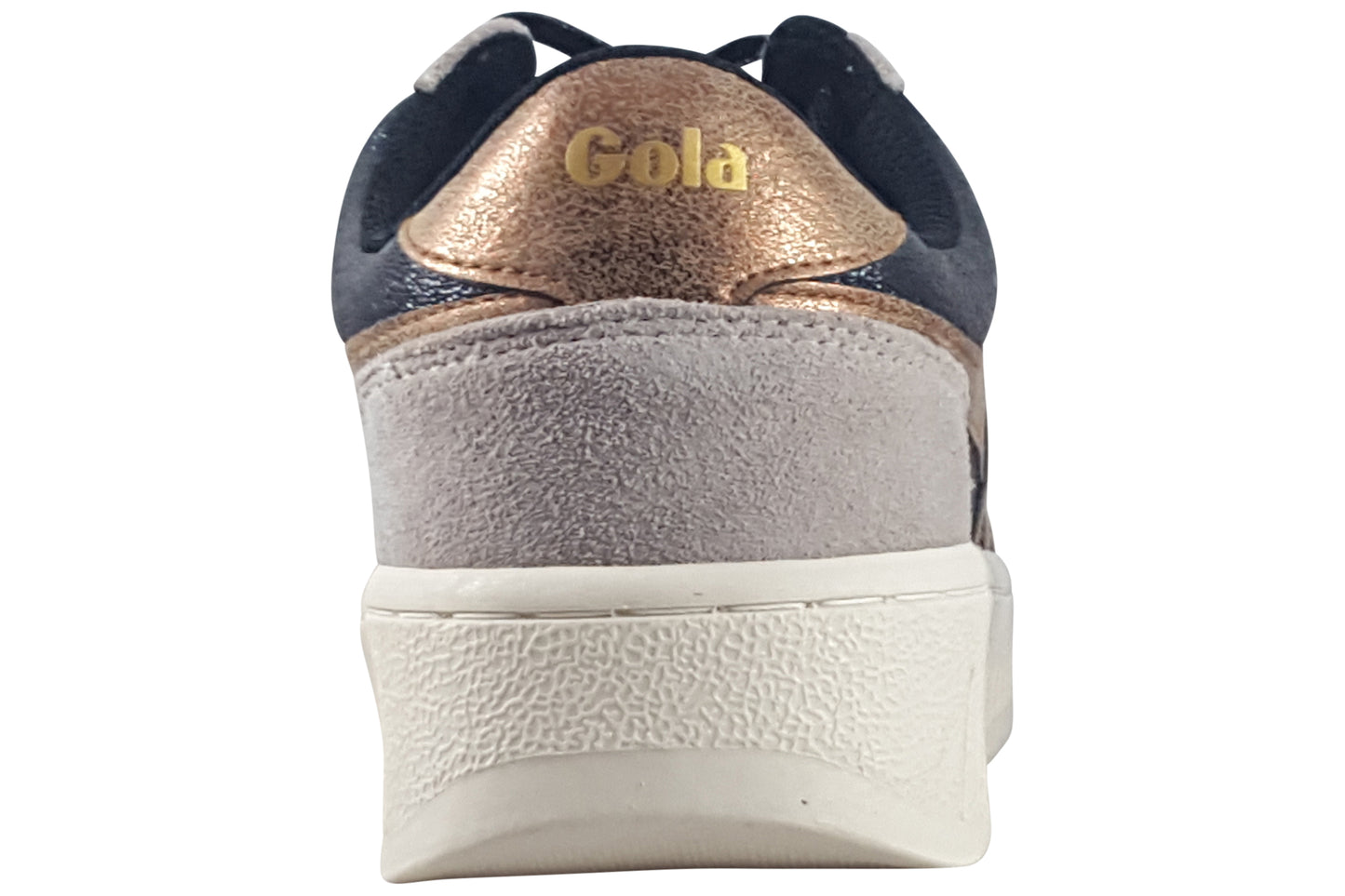gola superslam blaze ii clb773 black bronze womens trainers back