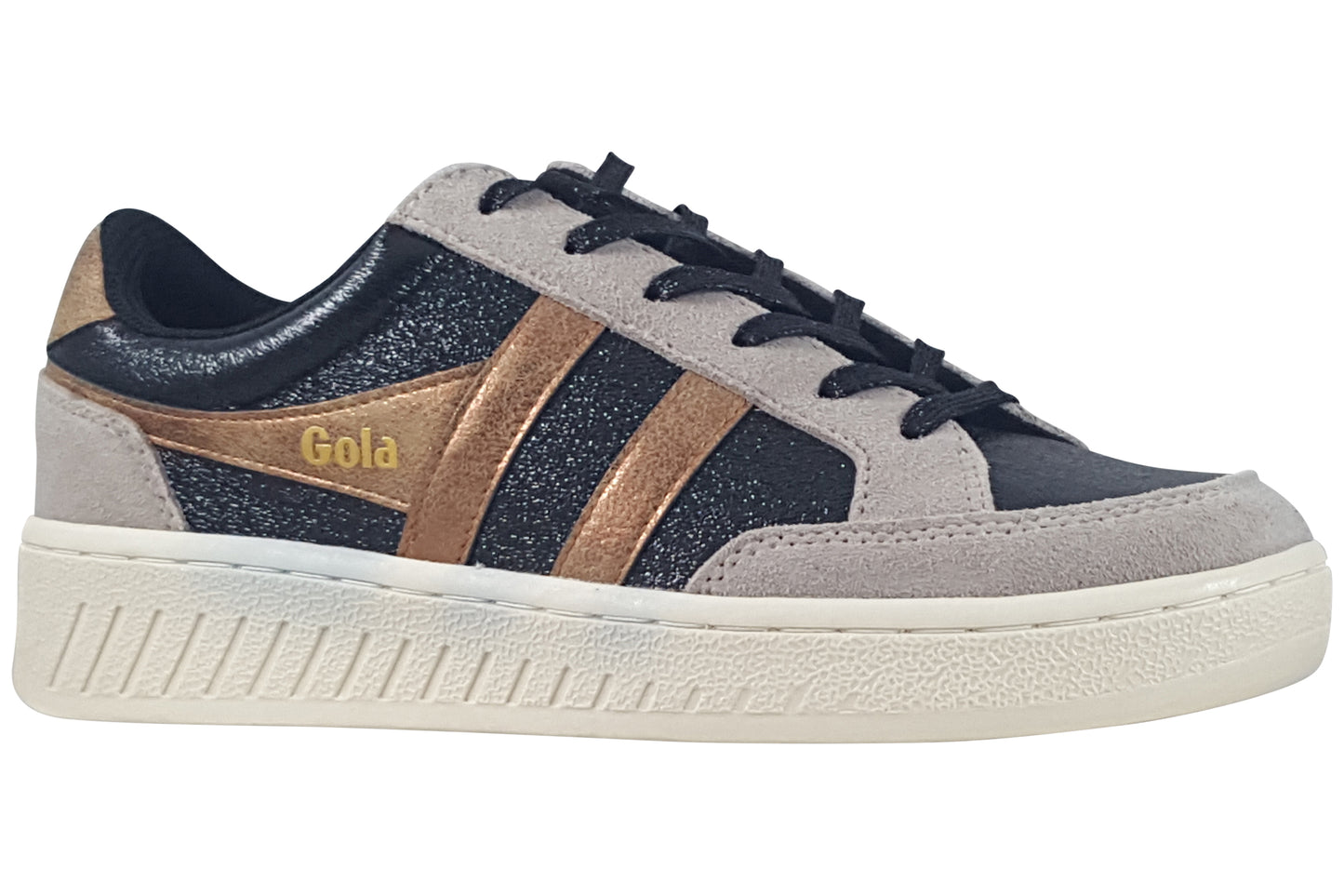 gola superslam blaze ii clb773 black bronze womens trainers right