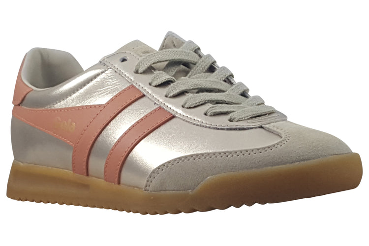 Gola Torpedo Glimmer CLB742 Gold/Terracotta Womens Fashion Trainers