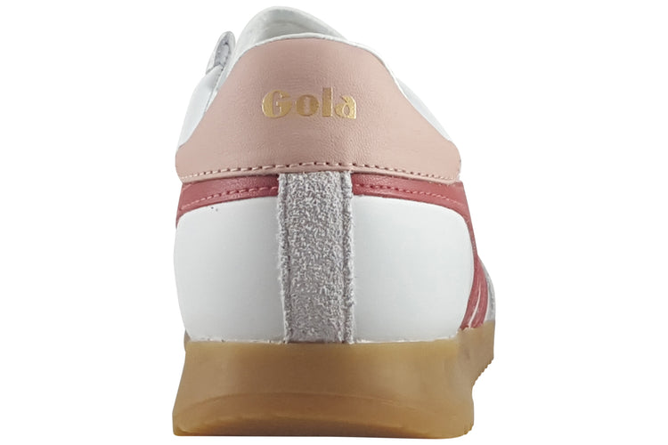 Gola Torpedo Leather CLB622 White/Clay/Pearl Pink Womens Fashion Trainers