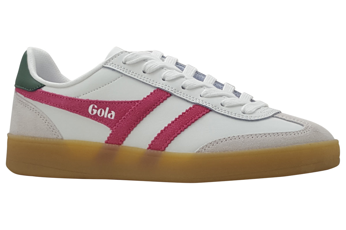 gola-viper-leather-white-fuschia-evergreen-gum-trainers-right