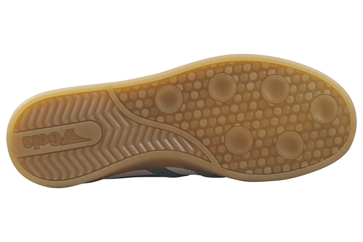gola viper leather white green mist trainers sole