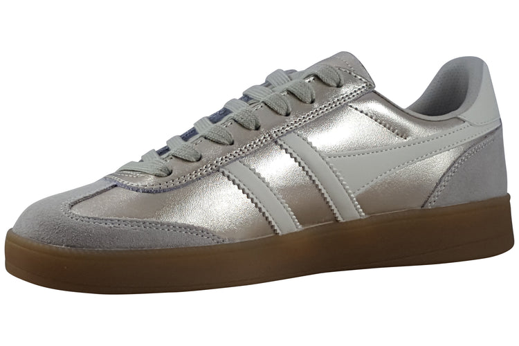 Gola Viper Metallic CLB783 Gold/Off White/Gum Womens Fashion Trainers