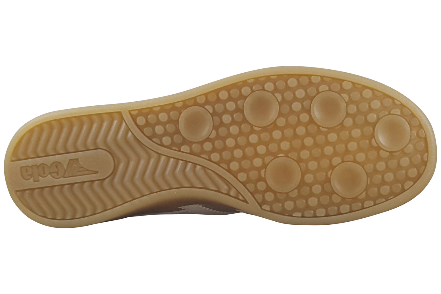 gola viper metallic clb783 womens trainers gold off white gum sole