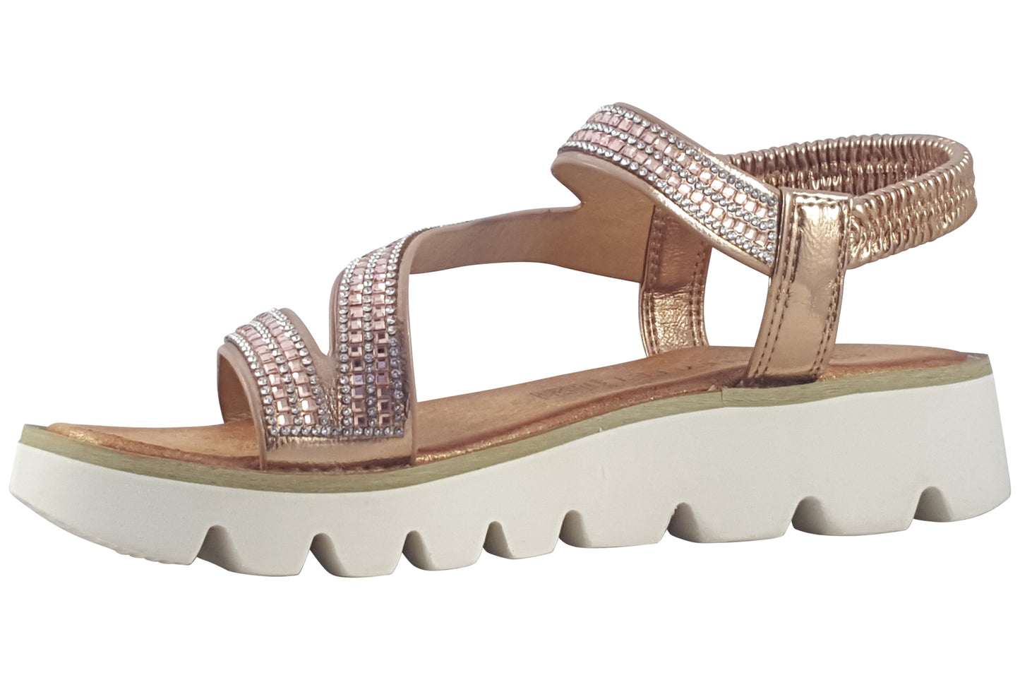 heavenly feet fresco rose gold womens left