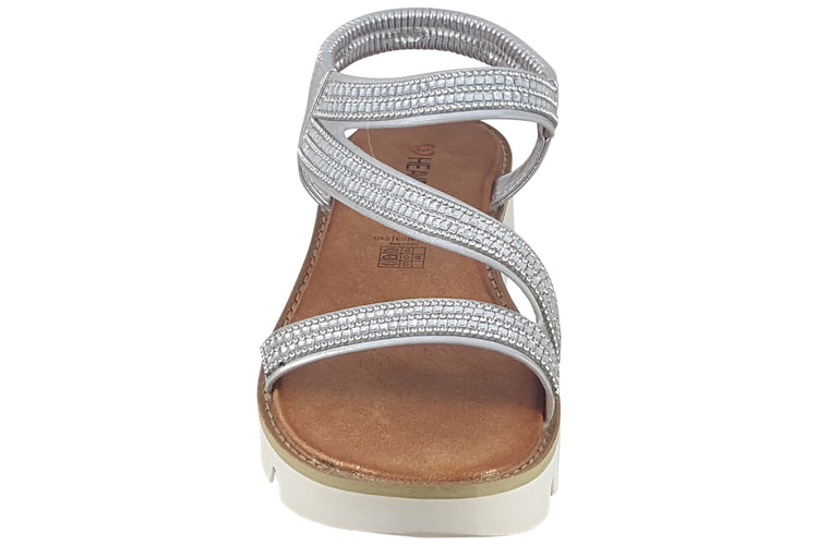 Heavenly Feet Fresco Silver Womens Sandals