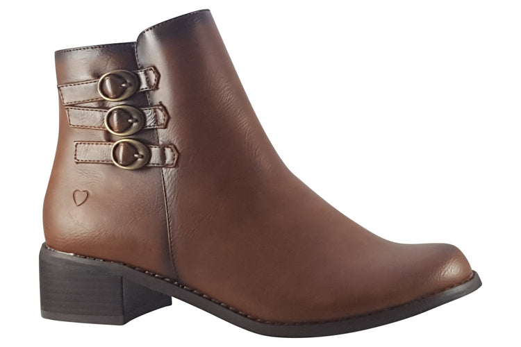 Heavenly Feet Lauren Brown Womens Boots