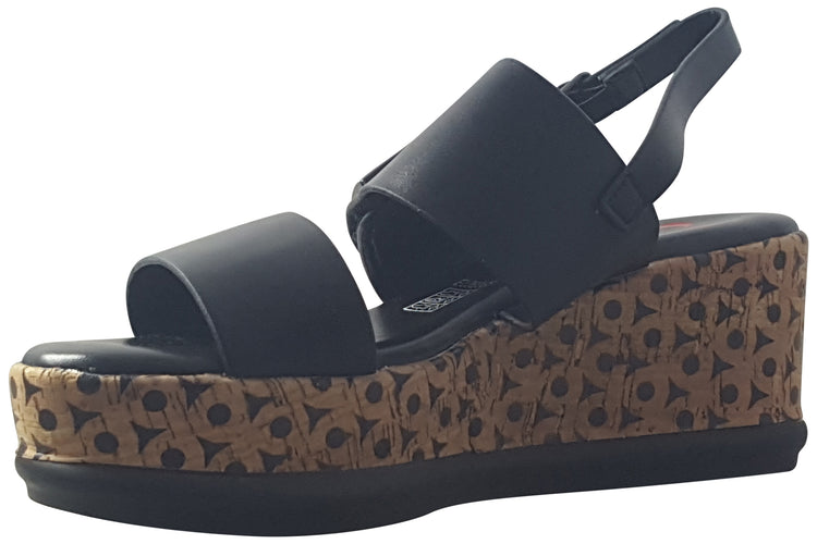 Heavenly Feet Morven Black Womens Sandals