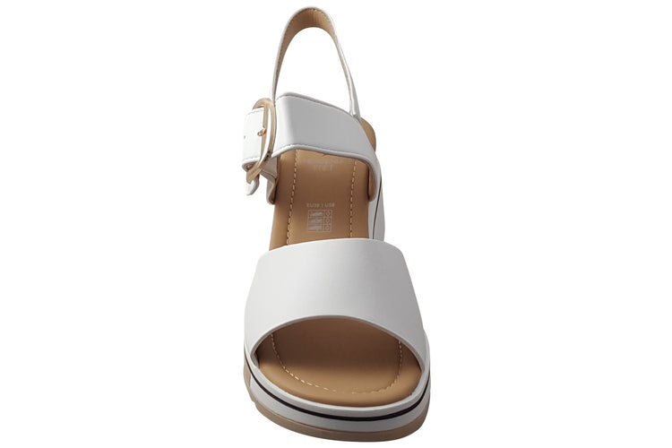 Heavenly Feet Olina White Womens Sandals