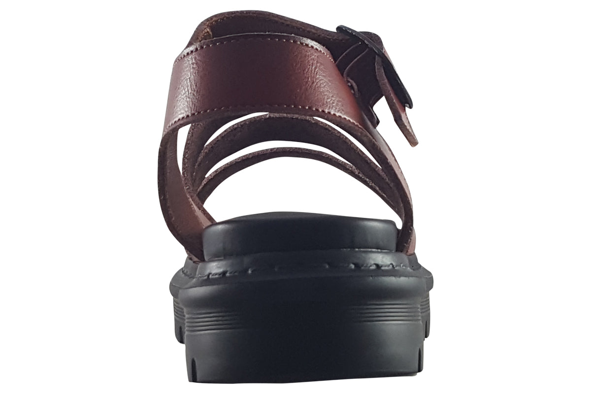 heavenly feet saffron choc womens back