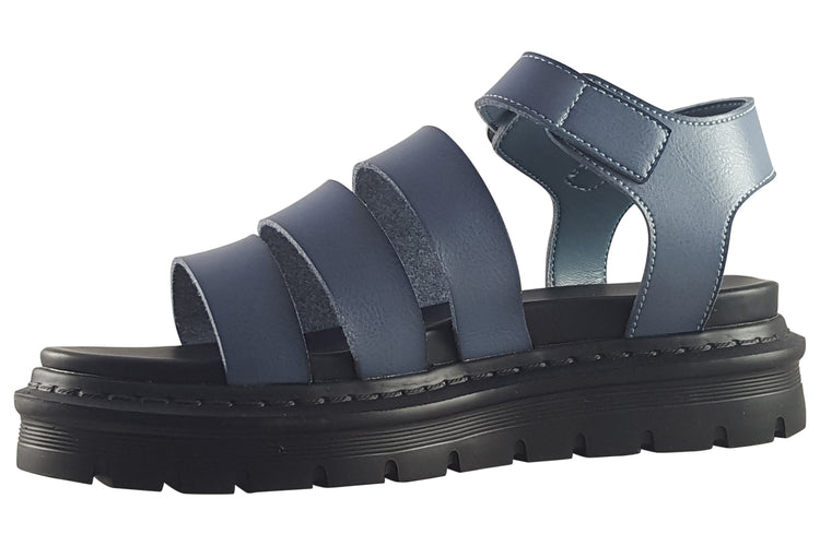 Heavenly Feet Saffron Denim Womens Sandals